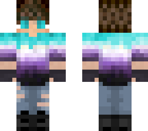 cyan and white cool guy