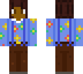 elf with suspenders