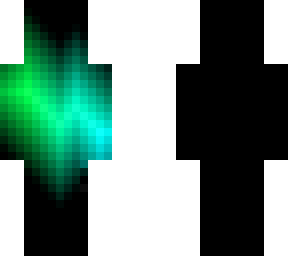 green lightning fading into blue lightning