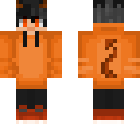 orange demon boy