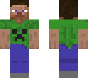 steve with creeper shirt (fixed even more)