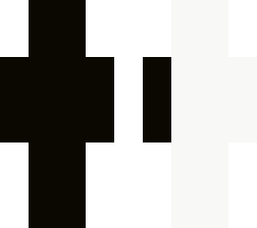 black white