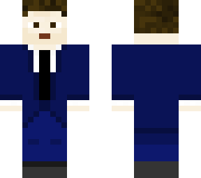blue suit