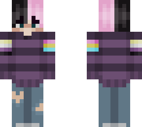 enby pan split-hair
