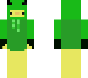 evil duck but green