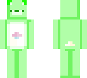 green cute bear