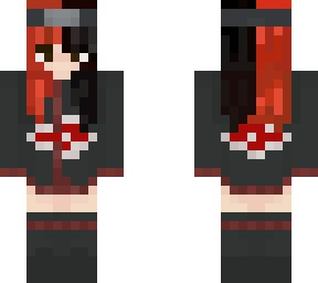 half red half black