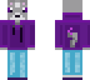 purple wolf girl