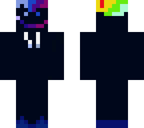 rainbow and black