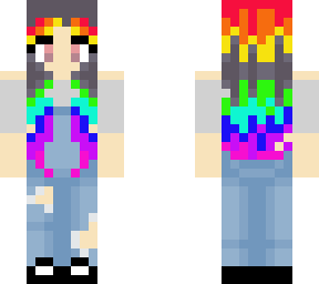 rainbow overalls