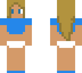 blue with shorts