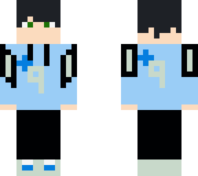 boy with blue hoodie