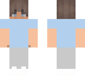 brown haired guy with blue shirt