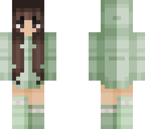 brunette frog suit