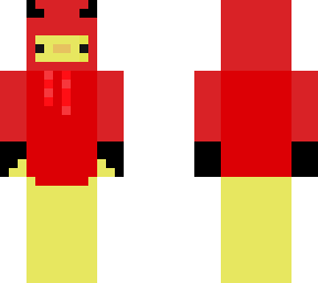 evil duck but red
