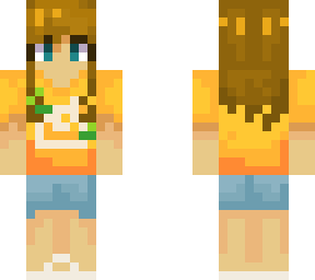 girl with brown hair and yellow shirt