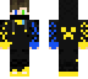 gold and blue character mixed