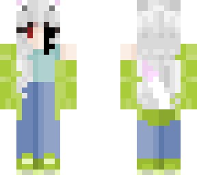 infected snow fox
