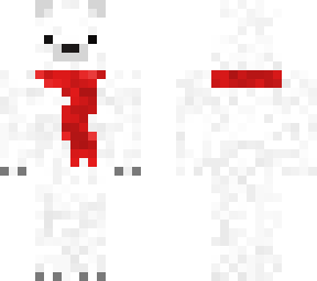 polar bear wit scarf