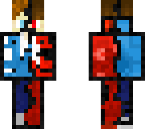 red and blue boy