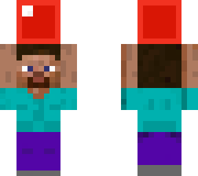 steve holding a block of ruby