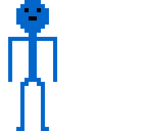 stick man but blue :)