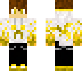 white golden gamer boy
