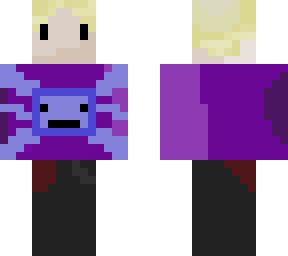 blow bay w purple shirt