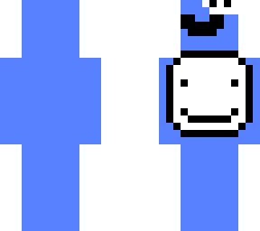 blue dream with mask draped over head