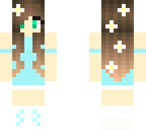 blue sunflower girl