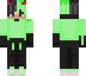 devil boy green