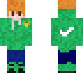 liamlad275s green skin with orange hair