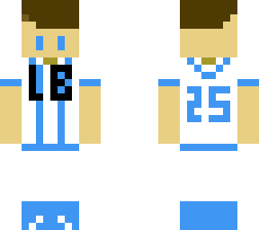 light blue baseball player #25 (no hat)