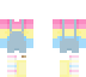 pan overalls for pride month even tho its like` 2 months away lol