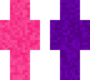 pink and purple skin