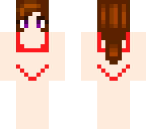 red swimsuit