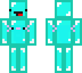 skeppy with a cyan axolotl on him :)