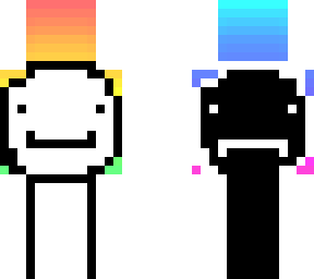 two faced pastel rainbow dream