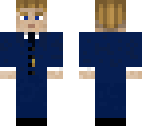 blue suit