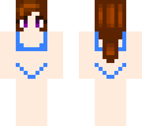 blue swimsuit