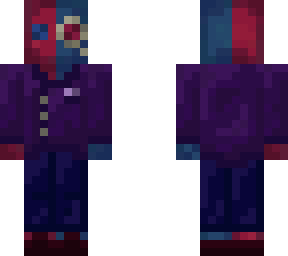 fancy red and blue doll