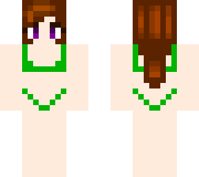 green swimsuit