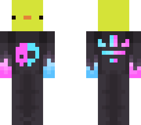 pink&blue shirt duck