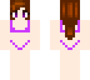 purple swimsuit