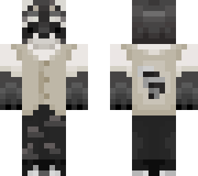 raccoon w vest but with a tail this time