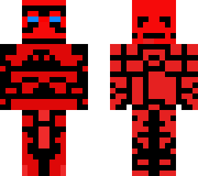 skin rojo y *****