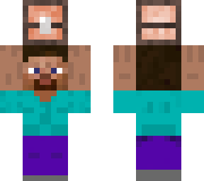 steve holding chest
