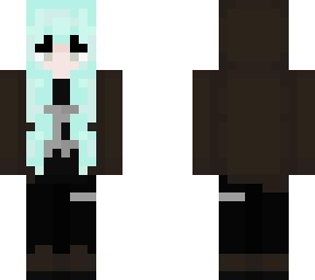 teal hair girl