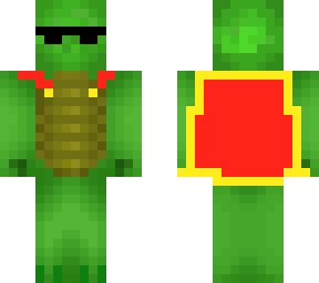 turtle with glasses and cape