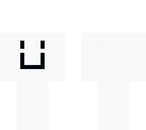 white headless happy face